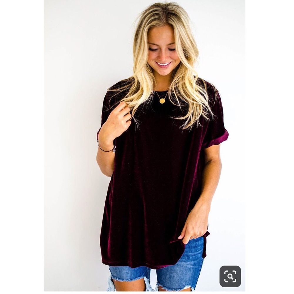 ROOLEE Velvet Tunic in Orchid